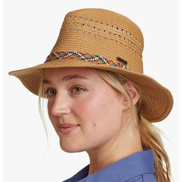 Eddie Bauer Panama Packable Straw Hat, Multicolor Braided, size Small/Medium - Picture 16 of 16